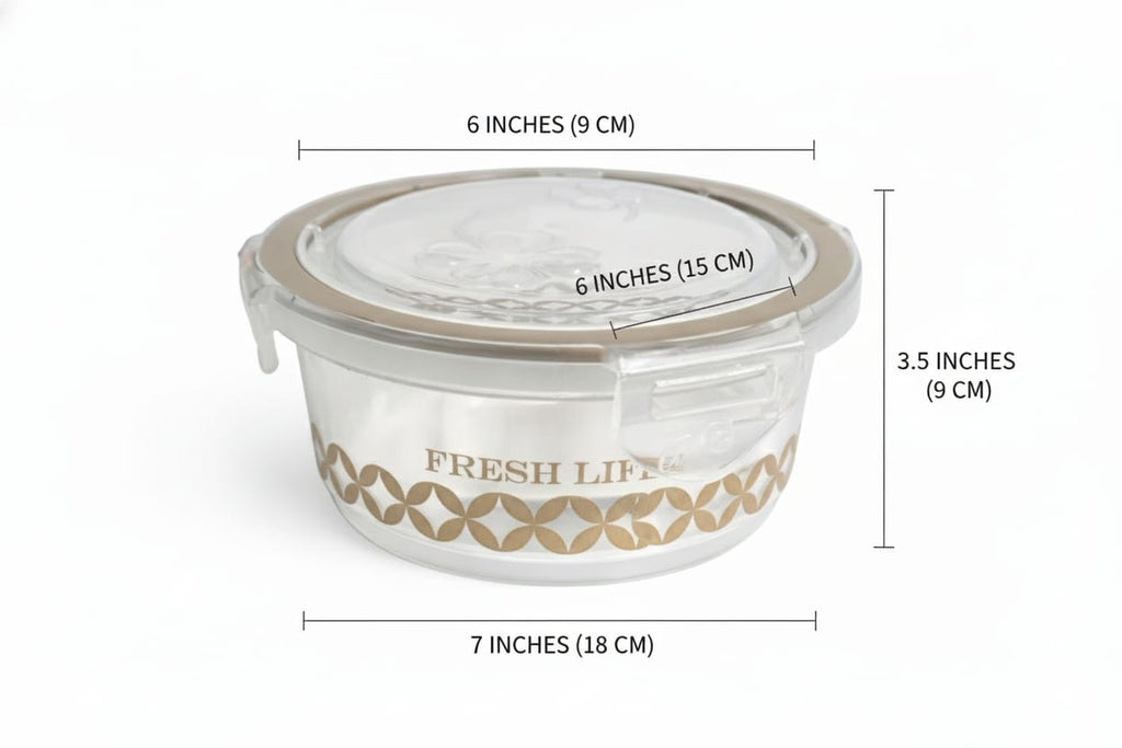 Multipurpose storage Container transparent lock-lid