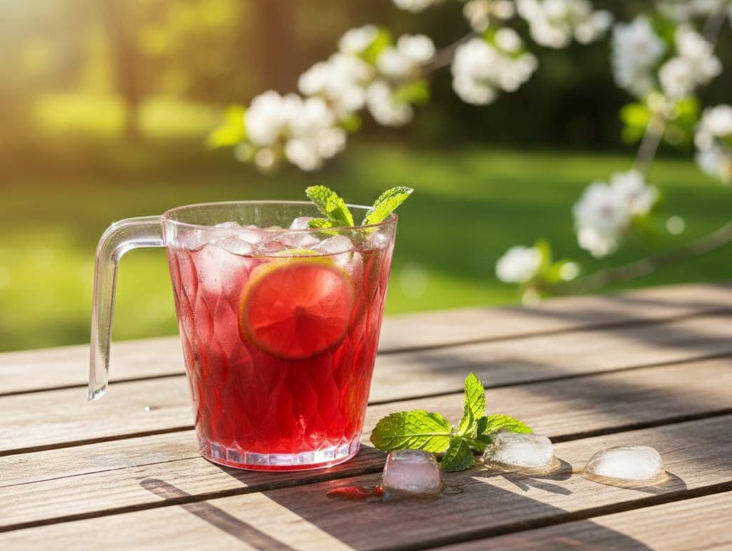 Transparent Plastic Drinking Cup With Handle
