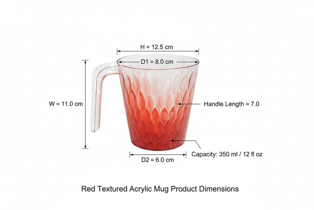 Transparent Plastic Drinking Cup With Handle