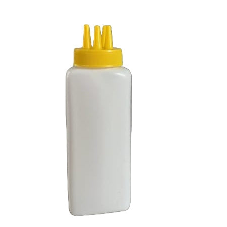 Multipurpose Plastic Squeeze Bottle with Multi-Nozzle Cap