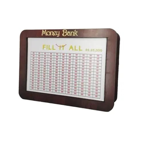 Money Bank – ₹25,000 Fill It All Savings Challenge Board