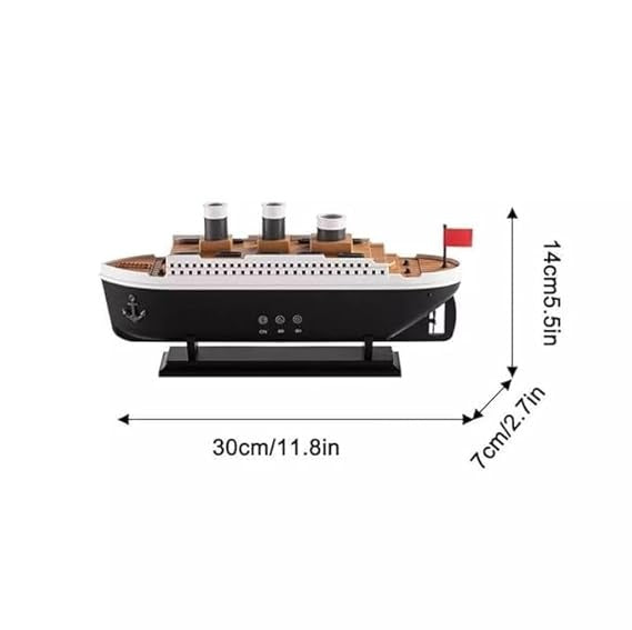 Titanic Ship Model Aroma Diffuser | Electric Jellyfish Aroma Diffuser | 30cm Decorative Humidifier Aroma Diffuser for Home, Office & Gifting