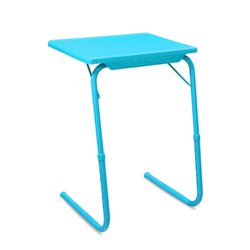 Multipurpose Height Adjustable Laptop Table Mat Finish, Lapdesk Work from Home & Study Desk Picnic Outdoor Tv Tray (TM Regular- AQ Blue, Large)