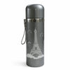 Grey Thermos Flask with Engraved Eiffel Tower Design 500 ML