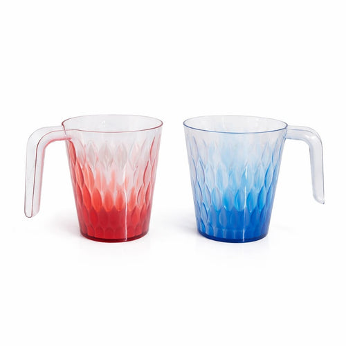 Transparent Plastic Drinking Cup With Handle