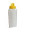 Multipurpose Plastic Squeeze Bottle with Multi-Nozzle Cap