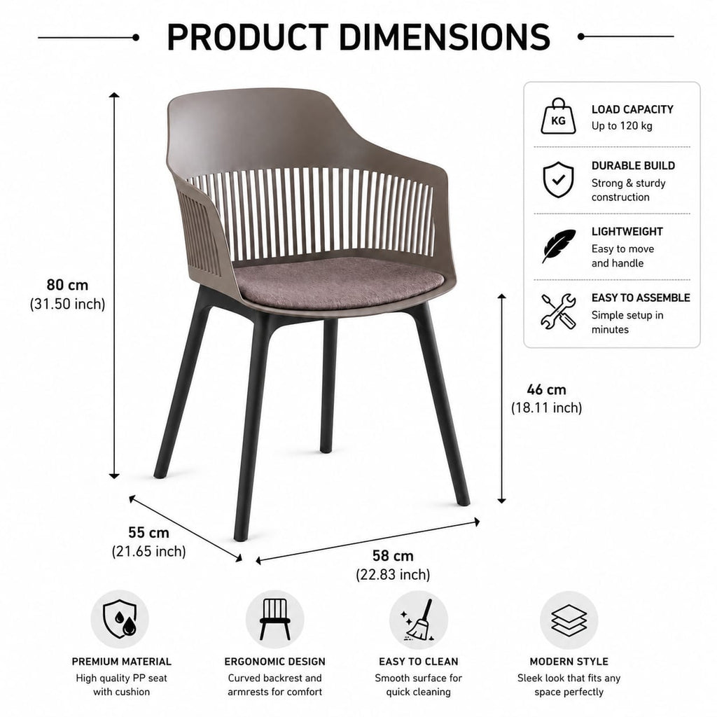 BEIGE CAFE CHAIR