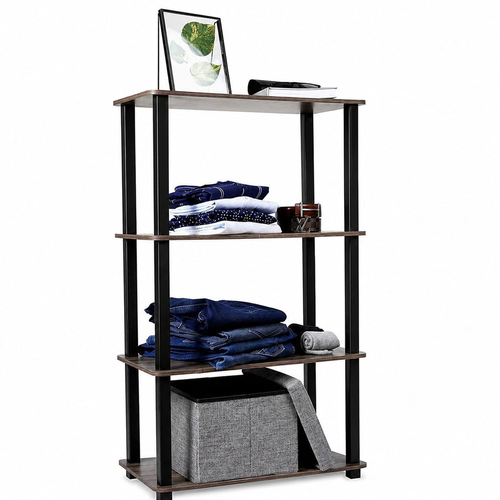 4 Tier Rack Wall Shelf For Living Bed Room Home Office| Display Organizer With Utility Storage For Home Déco