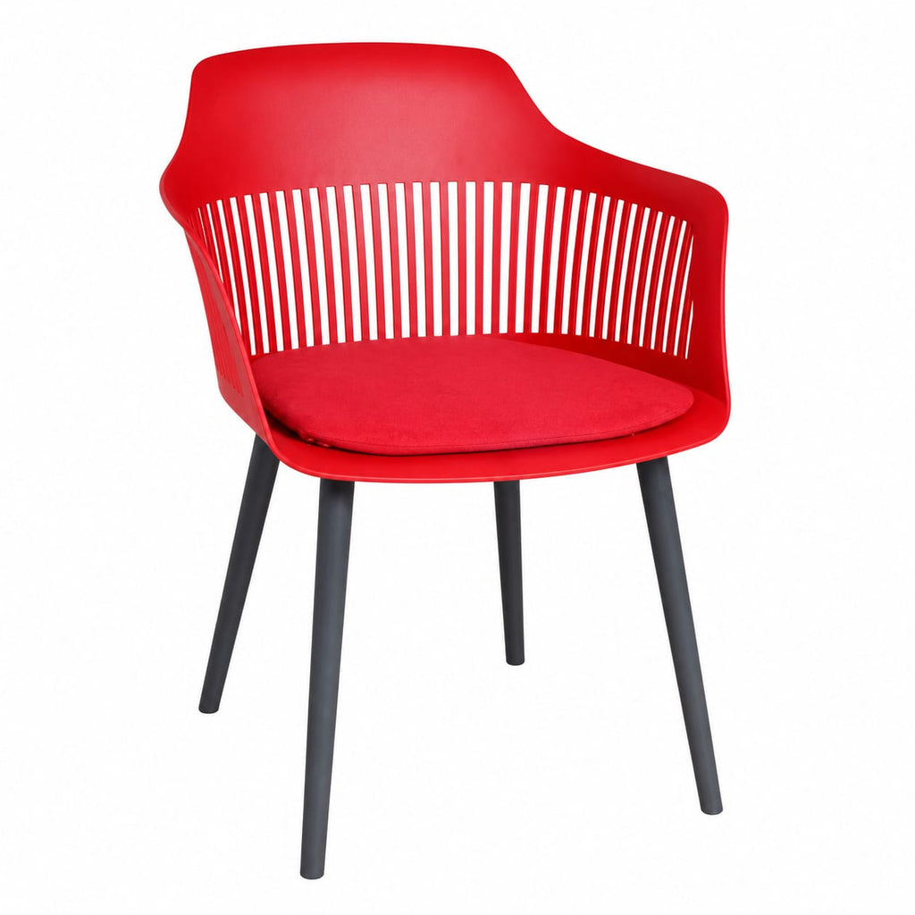 (2301) RED CAFE CHAIR 01