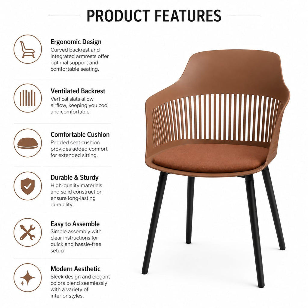 ORANGE CAFE CHAIR