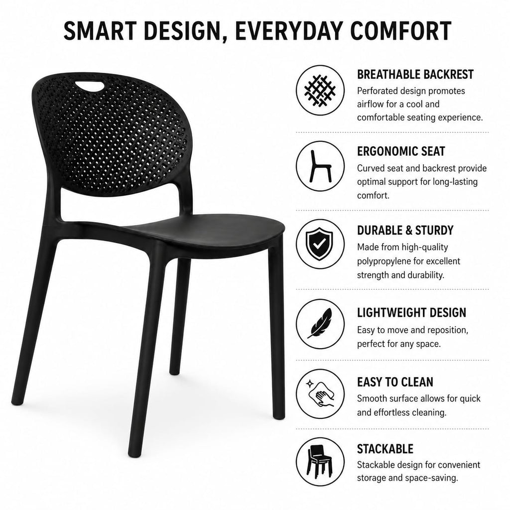 Black Café Chair