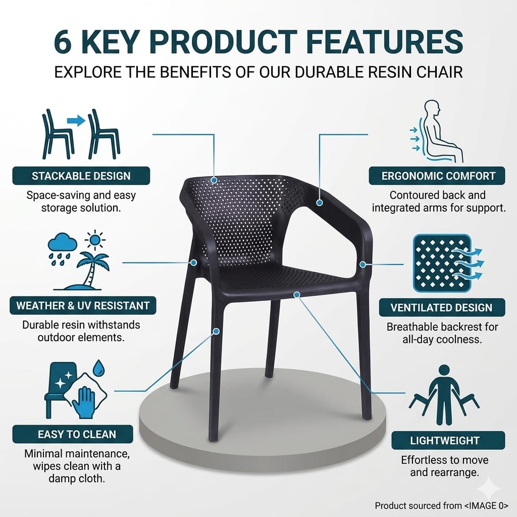Black Outdoor Chair 03