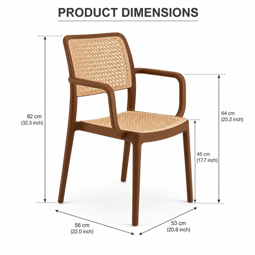 Chair for Cafeteria | Arm Chair | Accent Chair for Living Room Home, Bedroom, Cafe and Hotels