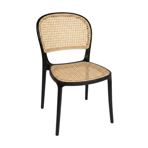 Modern Sculptural Dining Chair – Ergonomic Armchair with Mid-Century Flair, Durable Matte Polypropylene, Stackable Accent Seating for Dining Room, Patio, or Home Office – Brown