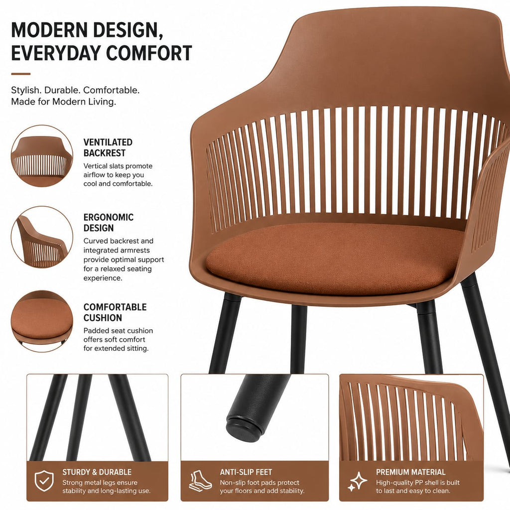 ORANGE CAFE CHAIR