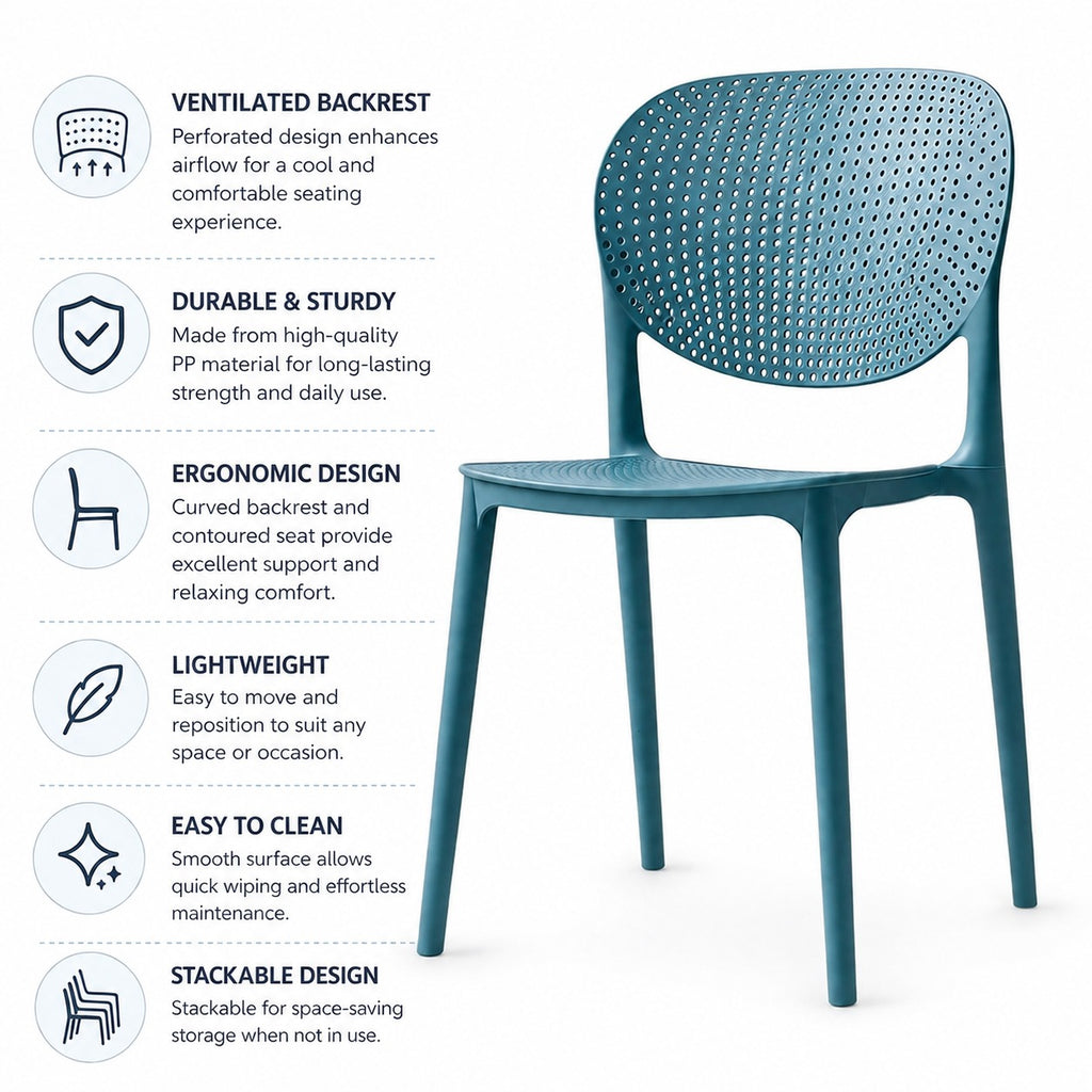 (2022) DARK BLUE CAFE CHAIR 10