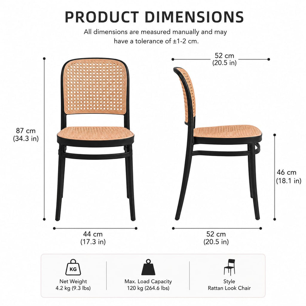 Black Café Chair