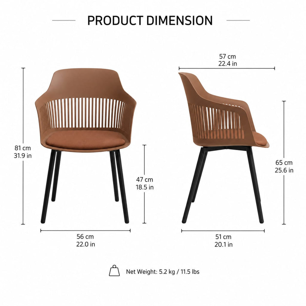 ORANGE CAFE CHAIR