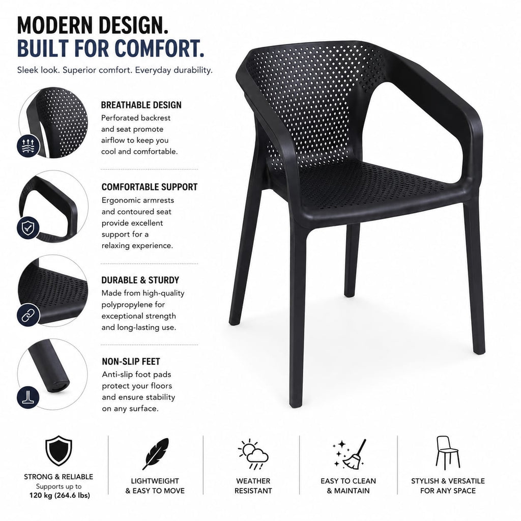 Black Outdoor Chair 03