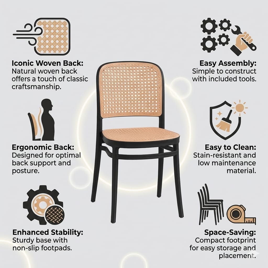Black Café Chair