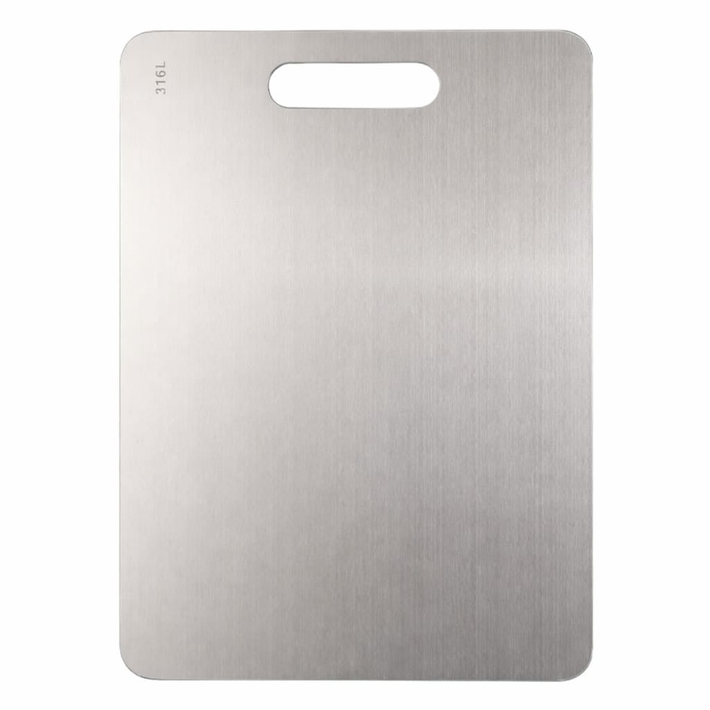 Stainless Steel Chopping Board Double Sided Portable Handle