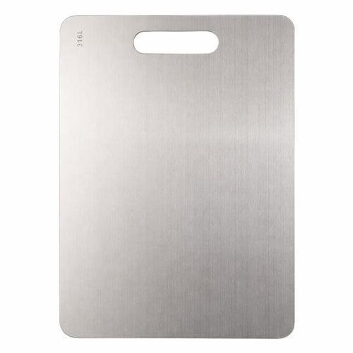 Stainless Steel Chopping Board Double Sided Portable Handle