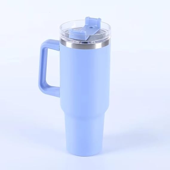 1200ml Insulated Coffee Tumbler Handle Lid
