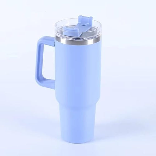 1200ml Insulated Coffee Tumbler Handle Lid