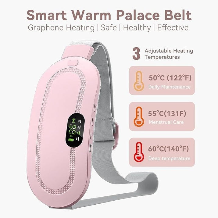 Smart Electric Heating Pad Belt – Menstrual Pain Relief & Abdominal Warmer