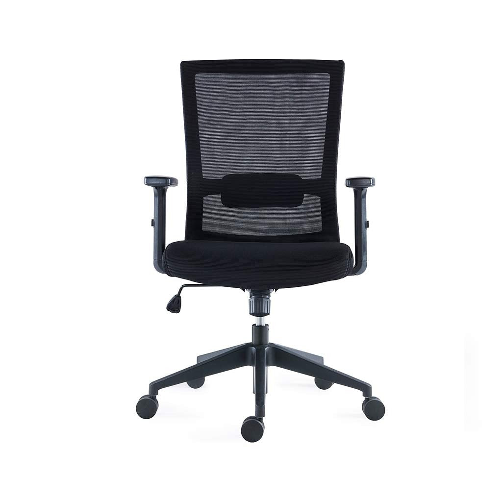Ergonomic High Back Mesh Office Chair with Adjustable Lumbar Support | Swivel Computer Desk Chair with Armrests & Wheels | Work From Home Executive Chair