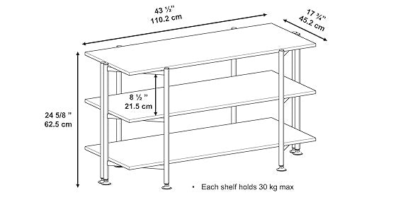 3-tier metal wood storage rack heavy duty multipurpose shelf unit| 3-Tier Corner Tv Stand | Table Living Room With Storage