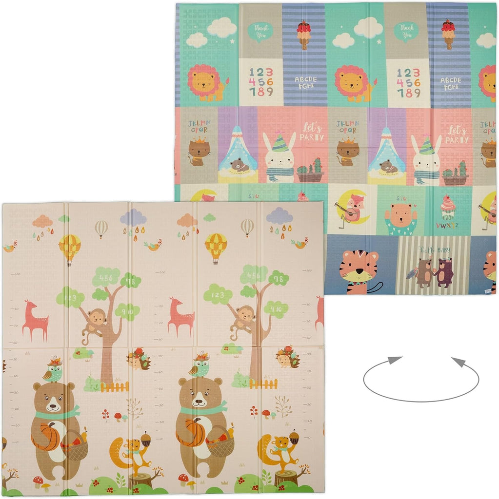Foldable children's play mat