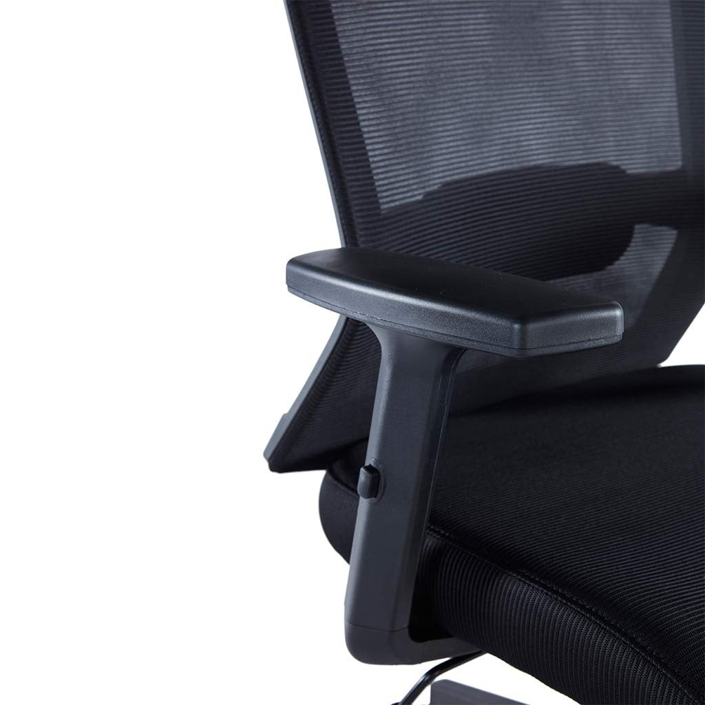 Ergonomic High Back Mesh Office Chair with Adjustable Lumbar Support | Swivel Computer Desk Chair with Armrests & Wheels | Work From Home Executive Chair