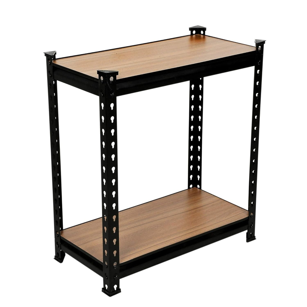 2 - Shelf boltless rack| Shelf Storage Rack Heavy Duty Steel Laminate MDF Sheet Shelving Height Adjustable Multi Use Heavy Duty Storage Racks