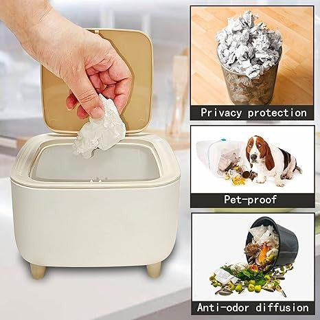 Modern Nordic Low-Height Dustbin