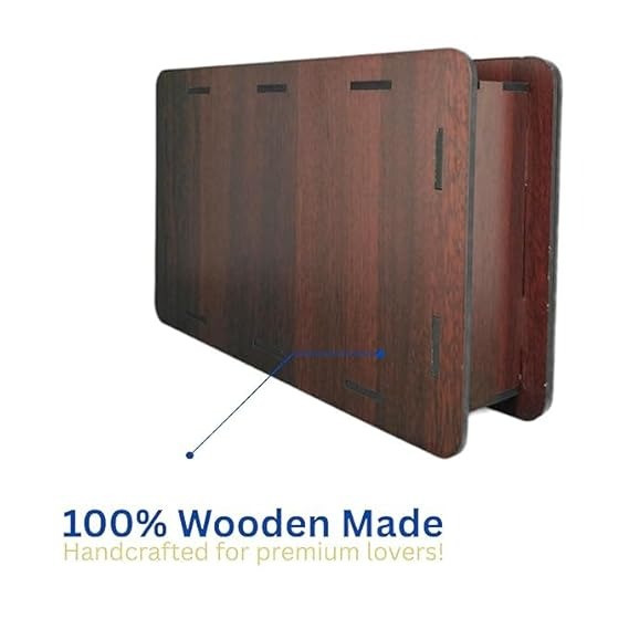 Money Bank Wooden Savings Challenge Box – Fill It All ₹50,000