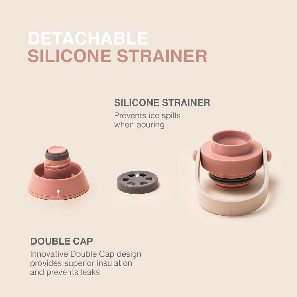 Lock & Lock Stainless Steel Vacuum Insulated Tumbler with Hand Strap – Durable Bottle(500ML)