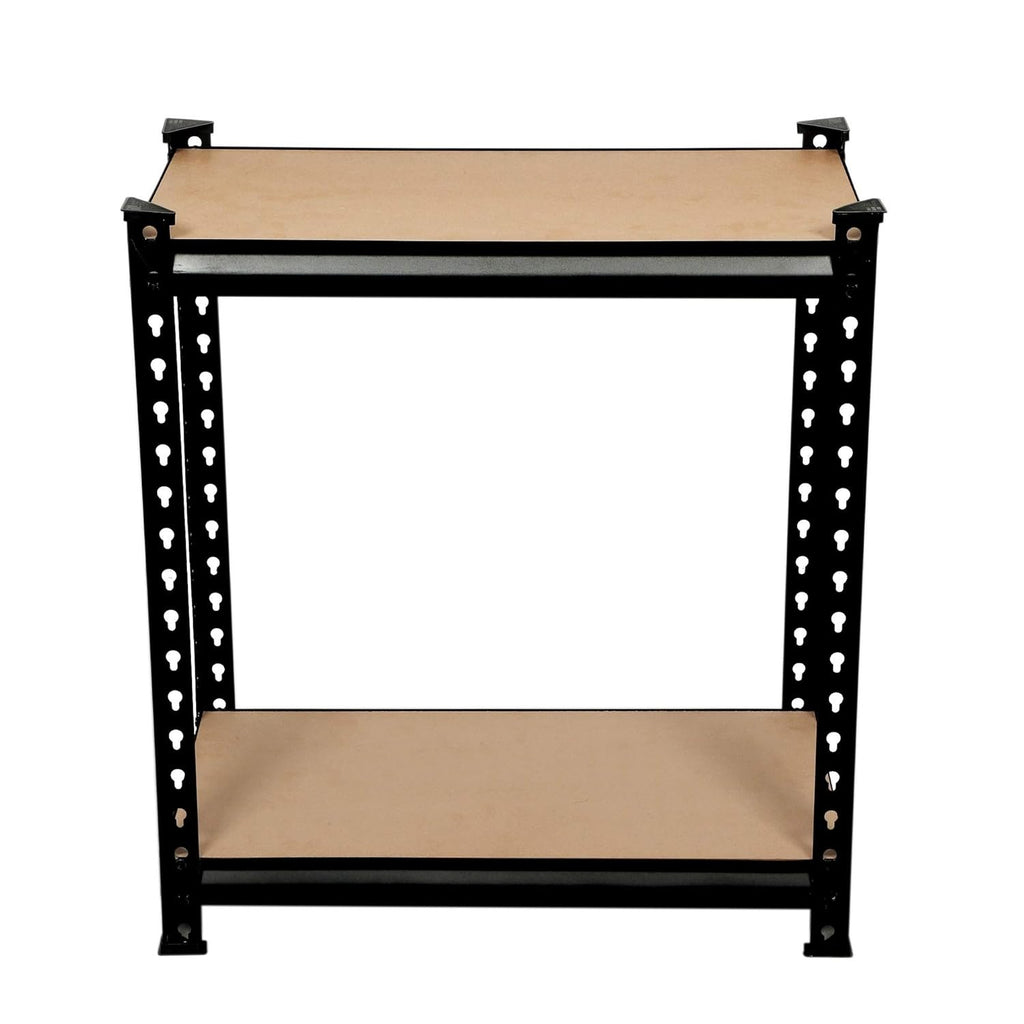 2 - Shelf boltless rack| Shelf Storage Rack Heavy Duty Steel Laminate MDF Sheet Shelving Height Adjustable Multi Use Heavy Duty Storage Racks