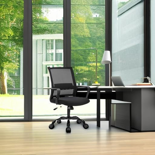 Rolling Computer Stool Rolling Computer Chair Executive Lumbar Support Task Mesh Chair Adjust ...