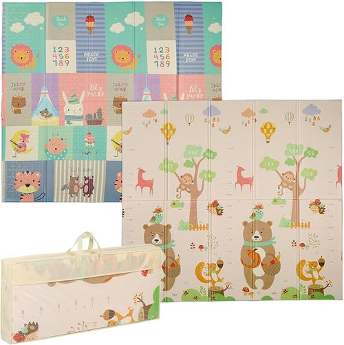 Foldable children's play mat