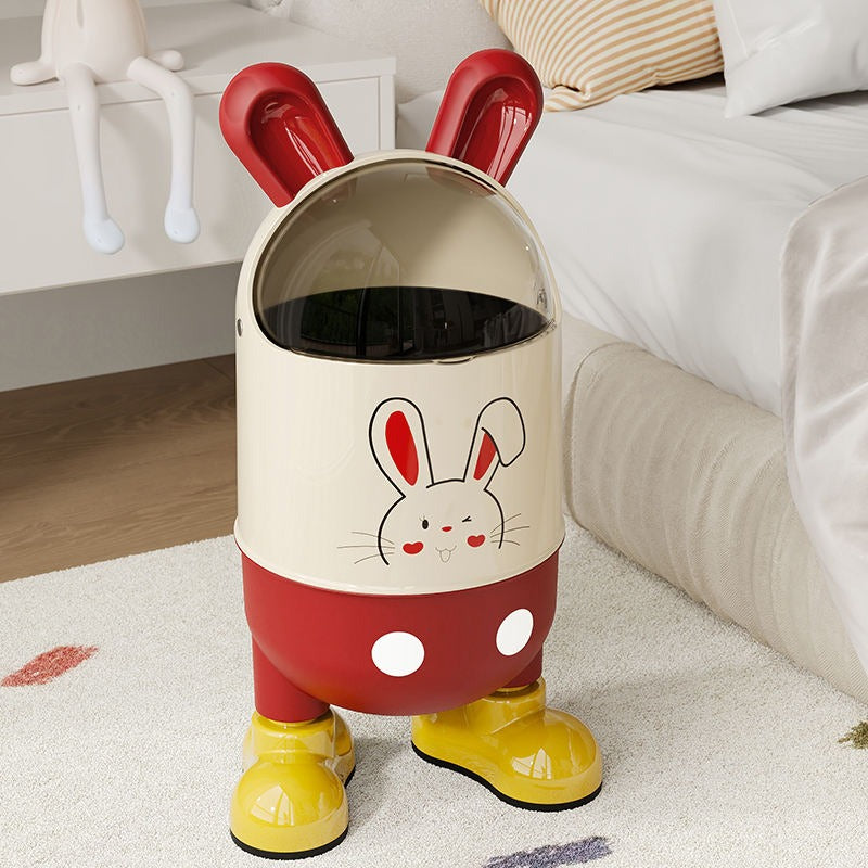 Cartoon Character Plastic Trash Bin
