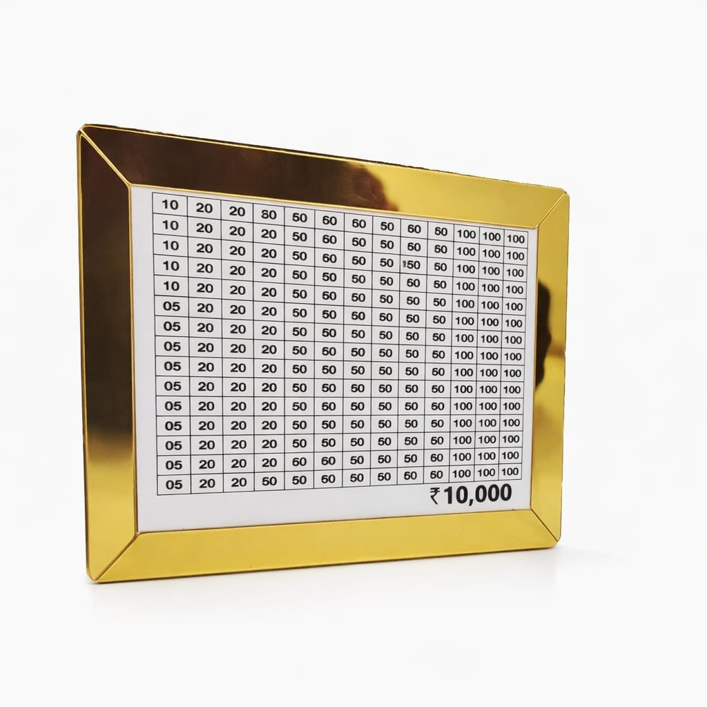 Money Bank – ₹10,000 Fill It All Savings Challenge Board