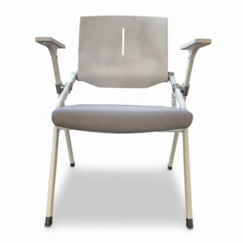 Modern Ergonomic Office Visitor Chair with Armrests | Cushioned Seat & Back Support | Heavy-Duty Metal Frame Waiting Room Chair