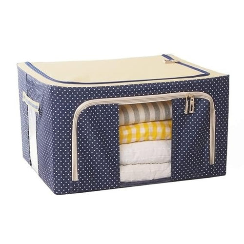 Foldable 66L cloths storage box organiser