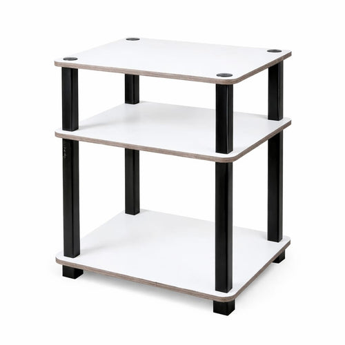 3 -Tier Turn-N-Tube 2-Pack End Table Display Rack Hallway, Living Room, Metal, Easy Assembly, Space Saving, Industrial