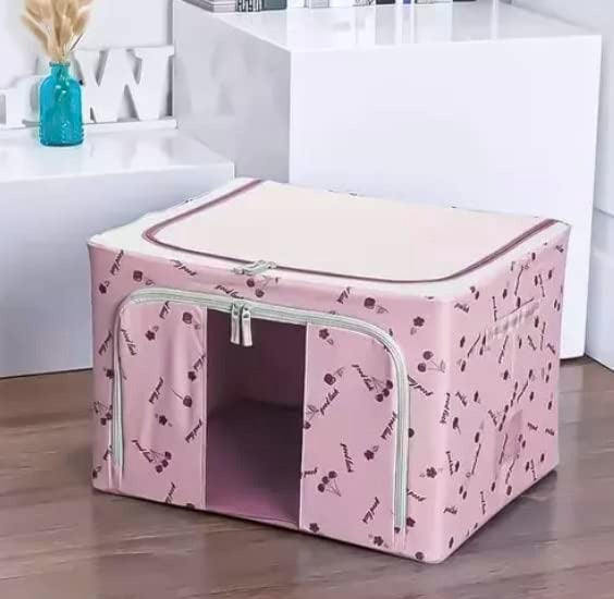 Foldable 66L cloths storage box organiser