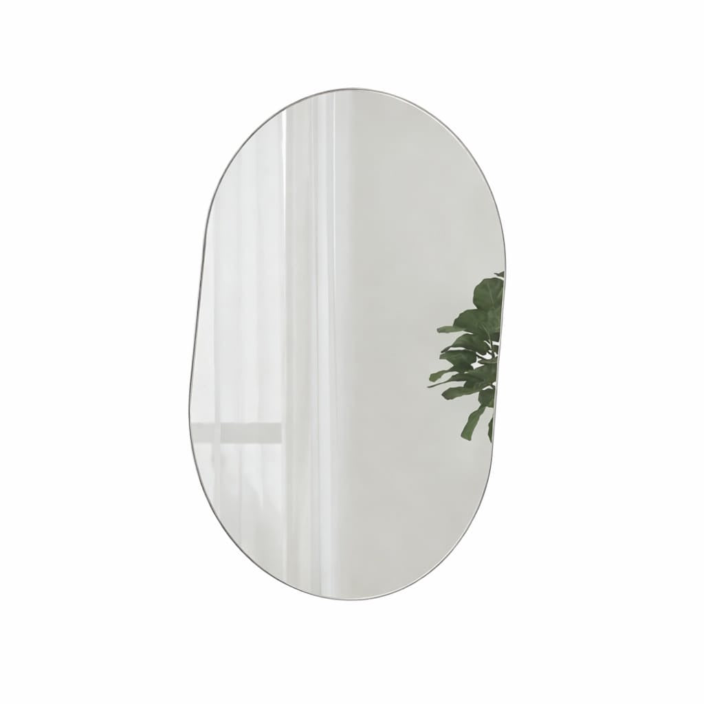 Trending Oval Adhesive Mirror Perfect for bedrooms, bathrooms, or hallways