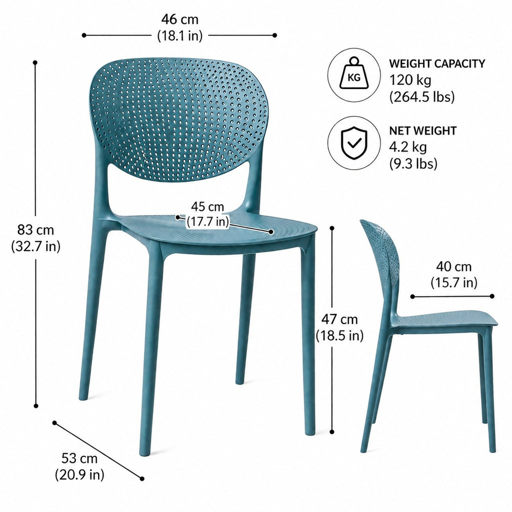 (2022) DARK BLUE CAFE CHAIR 10