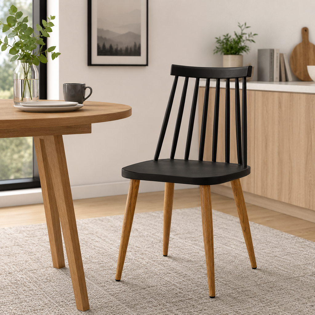 XANA BLACK DINING CHAIR
