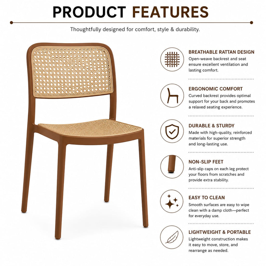 BROWN CAFE MINI CHAIR